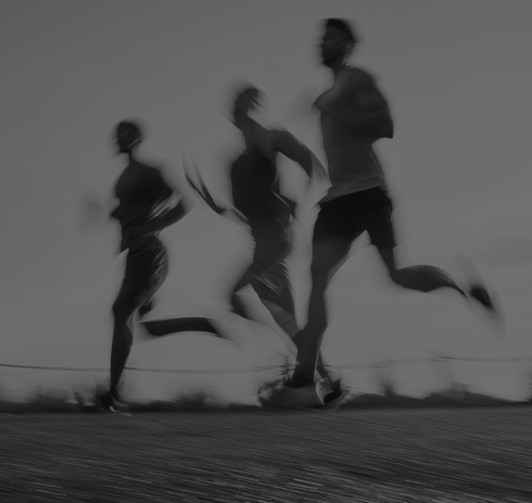 Group of Athletes Running